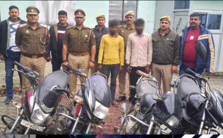 थाना मंडुआडीह को मिली सफलता 2शातिर बाईक चोर हुआ गिरफ्तार