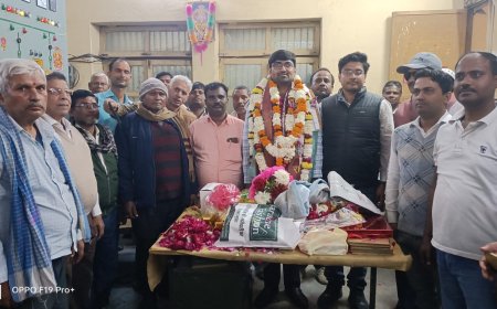 अवर अभियंता अंकुर पाण्डेय के स्थानांतरण पर एक ओर जहाँ हुई भावभीनी विदाई वही स्थानांतरित जगह पर हुआ जोरदार स्वागत