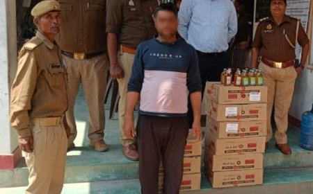 अवैध तरीके से शराब बेचने वाले सेल्समैन को राजातालाब पुलिस ने किया गिरफ्तार