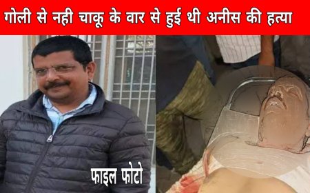 गोली से नही चाकु के लगातार वार से हुई थी अनीस खान की हत्या