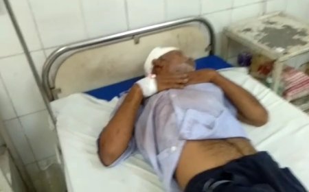गिट्टी गिराने के विवाद में मनबढ़ पट्टीदारों ने बुजुर्ग को बेरहमी से रॉड-ईंट से पीटकर किया बुरी तरह घायल