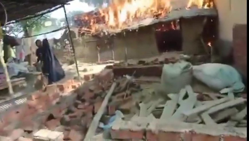 वाराणसी: जंसा थानांतर्गत धारकर परिवार की झोपड़ी जलाने और पुलिस पर निष्क्रियता का आरोप