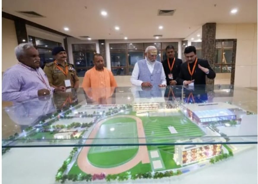 एक दिवसीय दौरे पर वाराणसी पहुंचे प्रधानमंत्री नरेन्द्र मोदी ने सिगरा स्टेडियम का किया निरीक्षण