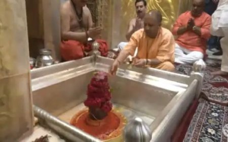 वाराणसी:एक दिवसीय दौरे पर मुख्यमंत्री योगी आदित्यनाथ पहुँचे काशी,बाबा विश्वनाथ, काल भैरव मंदिर में दर्शन पूजन कर  ली समीक्षा बैठक कहा- "श्रावण मास में आने वाले श्रद्धालुओं को ना हो कोई परेशानी"