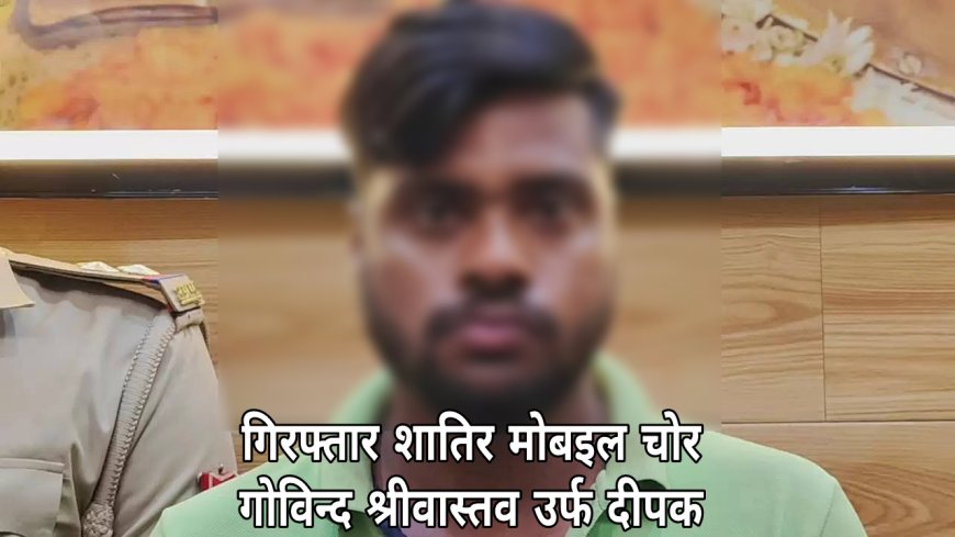 वाराणसी श्रीकाशी विश्वनाथ मंदिर क्षेत्र से श्रद्धालुओं के मोबाइल चोरी करने वाला शातिर हुआ गिरफ्तार चोरी के 15 मोबाइल बरामद चौक इंस्पेक्टर को मिली सफलता