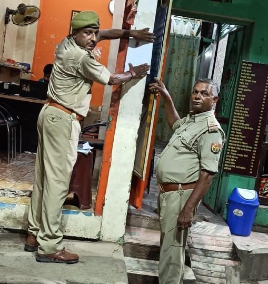 अपराधी के विरूद्ध हुई जबरदस्त कार्यवाही ,वाराणसी पुलिस  ने डुग-डुगी बजवाकर नोटिस चस्पा की