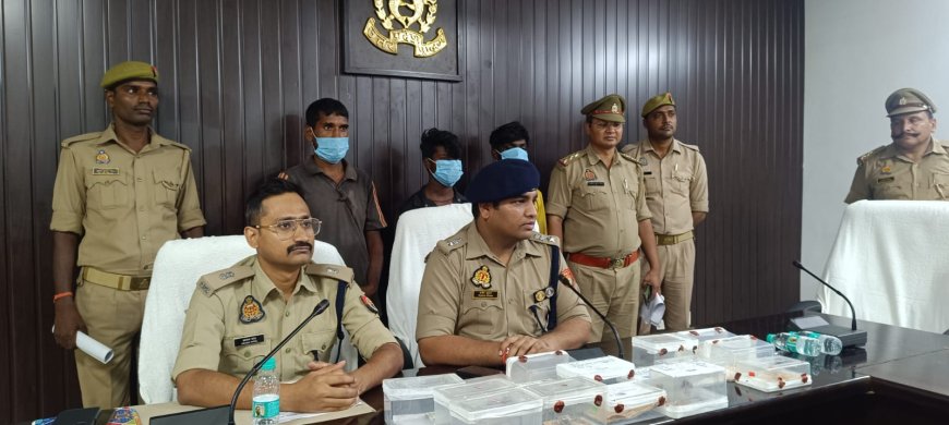 वाराणसी, थाना कपसेठी पुलिस को मिली सफलता तीन शातीर अभियुक्त को  गिरफ्तार