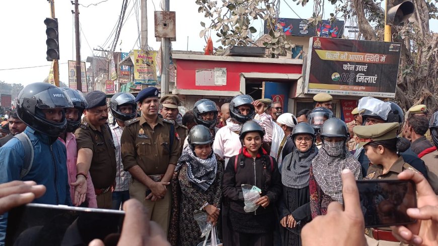 यातायात माह के अंतिम दिन ऐसा क्या हुआ कि जमकर हुई वाराणसी पुलिस की तारीफ, खिल उठे लोगो के चेहरे......