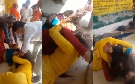 उत्तर प्रदेश: मथुरा आंगनवाड़ी सहायिका और शिक्षिका के बीच मारपीट, बच्चों के सामने हुआ हंगामा, वीडियो वायरल