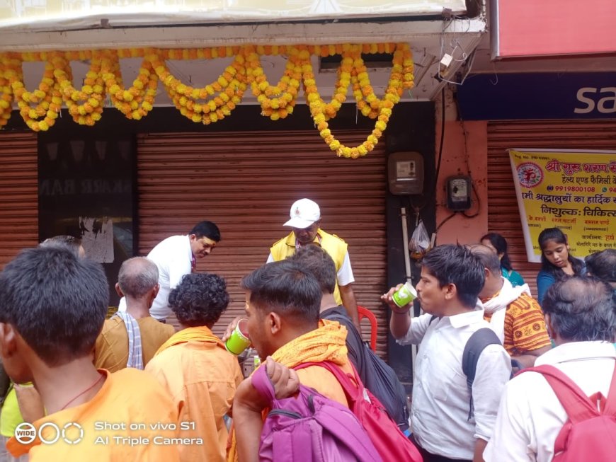 श्रावण मास विशेष:शिव को समर्पित पुण्यदायी श्रावण के पावन पर्व पहले सोमवार पर डॉ0 बक्शी ने लगाया चिकित्सा शिविर की श्रद्धालुओं की सेवा