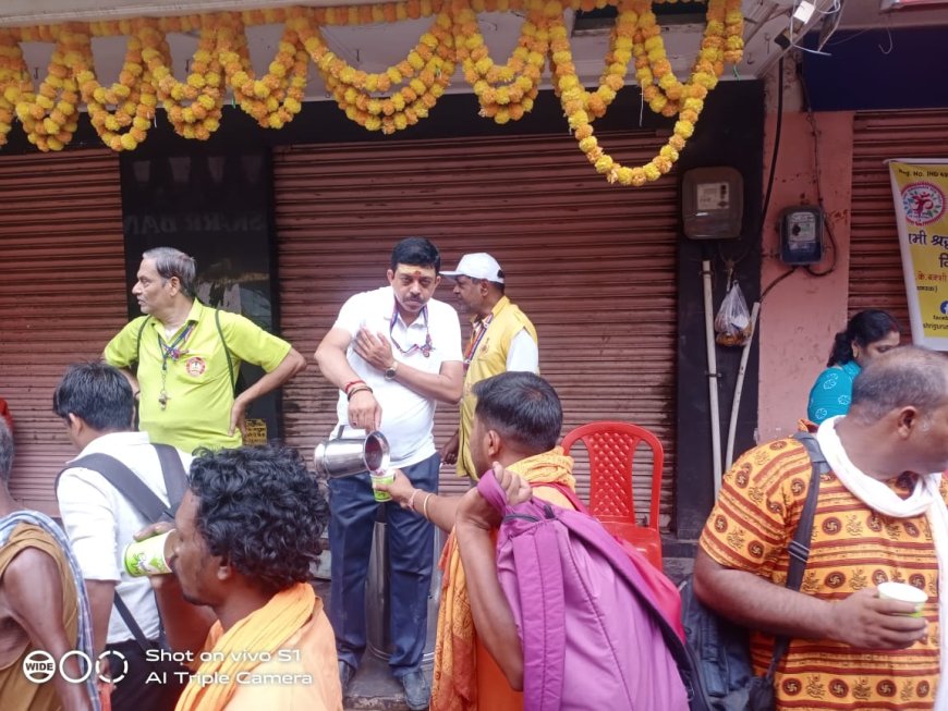 श्रावण मास विशेष:शिव को समर्पित पुण्यदायी श्रावण के पावन पर्व पहले सोमवार पर डॉ0 बक्शी ने लगाया चिकित्सा शिविर की श्रद्धालुओं की सेवा