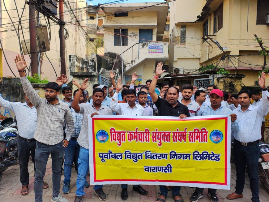 निजीकरण का विरोध 273वें दिन जारी रहा उपभोक्ताओ को बिना परेशानी विधुतकर्मियो का प्रदर्शन