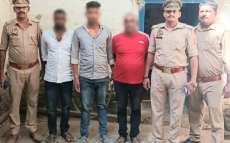 Varanasi: थाना मण्डुआडीह पुलिस ने "ऑपरेशन चक्रव्यूह" के तहत  135 पेटी अवैध अंग्रेजी शराब अनुमानित कीमत लगभग 10 लाख रुपये के साथ 3 नफ़र अभियुक्त किये गिरफ्तार
