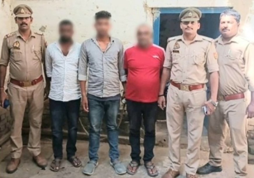 Varanasi: थाना मण्डुआडीह पुलिस ने "ऑपरेशन चक्रव्यूह" के तहत  135 पेटी अवैध अंग्रेजी शराब अनुमानित कीमत लगभग 10 लाख रुपये के साथ 3 नफ़र अभियुक्त किये गिरफ्तार