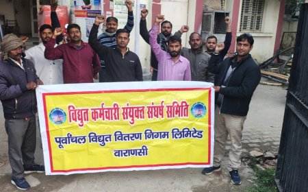 निजिकरण के विरोध के 378 वें दिन भी जारी रहा विधुतकर्मियो का प्रदर्शन