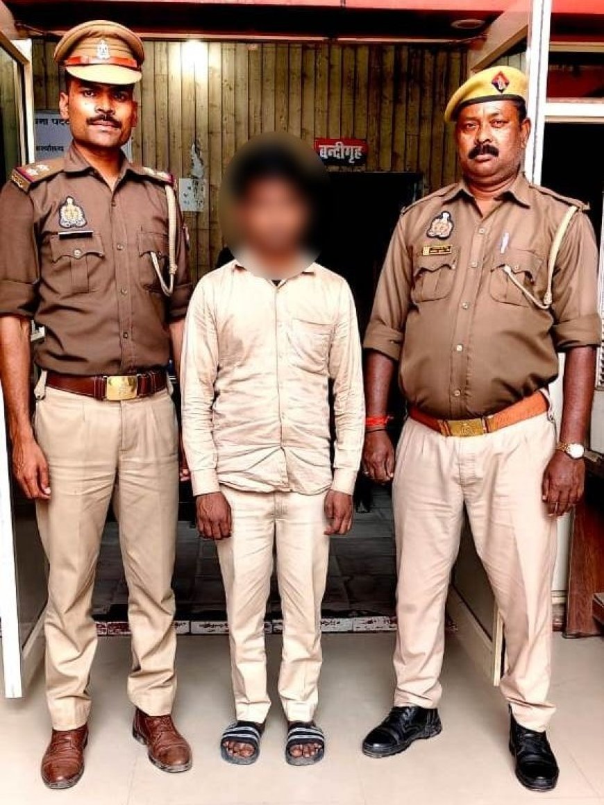 थाना मण्डुवाडीह पुलिस ने "चक्रव्यूह'  रच किया शातिर को गिरफ्तार कब्जे से कुल 2 अदद मोबाईल बरामद