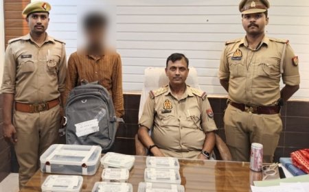 वाराणसी: शादी-घाट पर चोरी करने वाला शातिर 'मल्लन' गिरफ्तार, 6 मोबाइल, स्मार्ट वॉच समेत लाखों का सामान बरामद