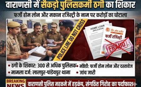 वाराणसी में 300+ पुलिसकर्मियों से 10 करोड़ की ठगी, फर्जी होम लोन और रजिस्ट्री के नाम पर मां-बेटे का गिरोह सक्रिय