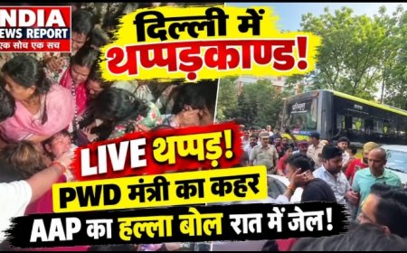 दिल्ली में थप्पड़ कांड पर बवाल: मंत्री प्रवेश वर्मा ने युवक को जड़ा थप्पड़, सौरभ भारद्वाज सहित 200 AAP कार्यकर्ता हिरासत में