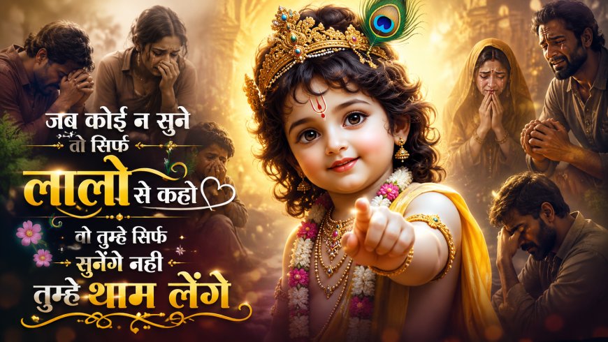 जब कोई न सुने तो लालो से कहो...वो सुनेगा, हाथ थाम लेगा ...