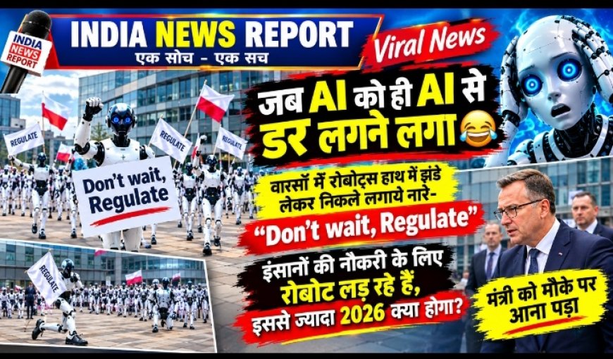 AI का AI के खिलाफ आंदोलन! पोलैंड में 30 रोबोट्स ने किया ऐतिहासिक प्रदर्शन, इंसानों की नौकरी बचाने उठाई आवाज