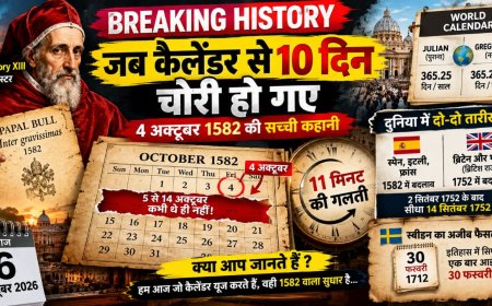 Breaking History-जब कैलेंडर से 10 दिन चोरी हो गए थे: 4 अक्टूबर 1582 की वो रात, जब 5 अक्टूबर कभी आया ही नहीं