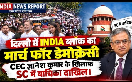 दिल्ली में विपक्ष का सुप्रीम कोर्ट तक हल्ला बोल: राहुल-प्रियंका बस की छत पर चढ़े, पुलिस ने भगवानदास रोड पर रोका, CEC के खिलाफ SC में याचिका दाखिल