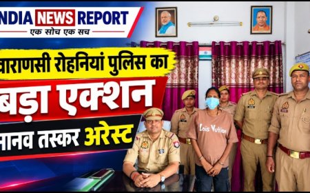 रोहनियां में मानव तस्करी गैंग का भंडाफोड़, दो नाबालिग को नशा सुंघाकर बेचने वाली शातिर महिला गिरफ्तार