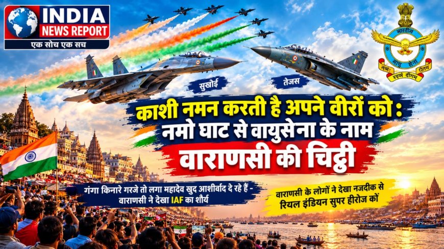 काशी नमन करती है अपने वीरों को: नमो घाट से वायुसेना के नाम वाराणसी की चिट्ठी